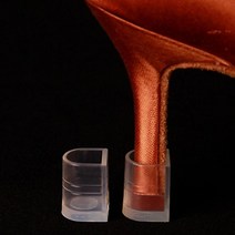 하이힐보호굽 펌프스굽 구두굽 하이, M-라운드사각(검정)