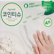 홈케어 베지터블 코인티슈 300개입, 1개