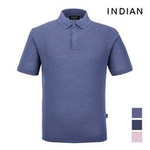 인디안 INDIAN 솔리드 에리형 니트 카라티셔츠_MIUBSXM2371