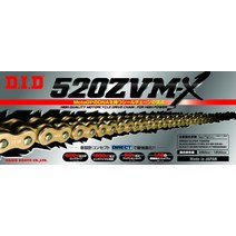 D.I.D(다이도 공업) 오토바이용 체인 카시메 조인트 부속 520ZVM-X-120ZB G&G(골드) X-링 이륜 오토바이용