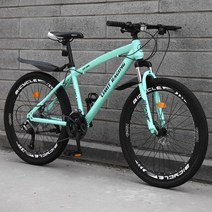 트렉자전거 trek 풀샥mtb 하이브리드 팻바이크 입문용mtb 자전거 산악 성인 남녀 학생 오프로드 레이싱 통합 휠 스포츠카 충격 흡수 가변 속도, 흰색 스포크, 21속도