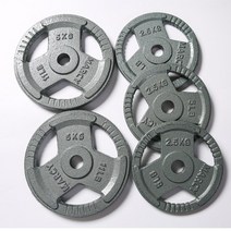 1.25KG 원판 1.25kg 2개 한쌍경량 크로스핏 초보자용, 1.25kgX2개 작은구멍