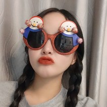 얄리샵 크리스마스 안경 10종, 07