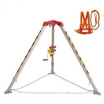 구조삼각대 화재 비상사태 삼각구조대 도르래 맨홀, 삼각대(1200lbs. 두꺼운 헤드)