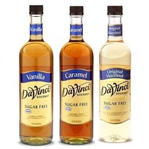 미국직구 다빈치 슈가 프리 시럽 버라이어티 바닐라 카라멜 및 오리지널 헤이즐넛 각 750mL(25.4FL Oz), 수량, 상세참조