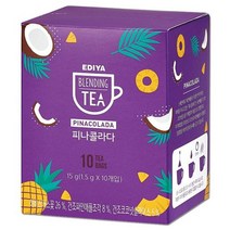 이디야 블렌딩티 피나콜라다 1.5gx10T 식품 음료 탕비 홍차 커피 간식 차류 오피스 _ 22092786EA, 쿠팡 자비샵 1