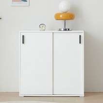 알렉스 안방 다용도 원룸 거실 정리 베란다 미닫이 슬라이드 슬라이딩 수납장 800 1200, 화이트