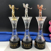 골프피규어 감사패 상패 홀인원패 트로피 기념패 싱글패 크리스탈 제작 5, 09.연노랑