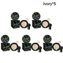 BB 크림 머쉬룸 헤드 에어 쿠션 파운데이션 화이트닝 메이크업 방수 컨실러 브라이트닝 CC 베이스 톤 페이스 화장품, Ivory 5pcs, 10 Ivory 5pcs
