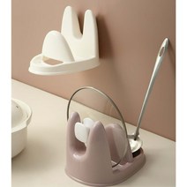 모아케어 주방정리 조리도구 냄비뚜껑 국자 거치대, 그레이