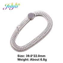 카리비너 카라비나 스텐 비너 등산 고리 Juya diy 새로운 디자이너 의상 보석 만들기 용품 수제 장식 펜던트 카라비너 ​​패스너 나사 잠금 걸쇠 도매, 사진으로, 화이트 골드 빅 사이즈