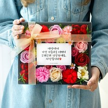 잇츠마이플라워 어버이날 카네이션 용돈박스 반전형(돈티슈) 플라워 현금 선물, 레드