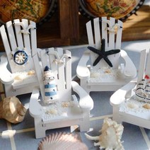 여름 미니어처 썬베드 의자 비치의자 바다 장식소품 인테리어 소품 디자인 아이디어 상품, 등대