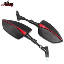 범용 오토바이 미러 CNC 사이드 Aprilia SHIVER / GT 750 900, 08 NO LOGO Red