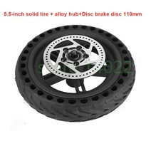 전동킥보드타이어 전동킥보드부품 전기 스쿠터 8.5inch 리어 타이어 휠 허브 디스크 브레이크 세트 스쿠터 백 타이어 for xiaomi m365 electric scooter, 갈색