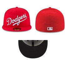 로스앤젤레스 다저스 MLB Script Logo 뉴에라 59FIFTY Fitted 캡 모자