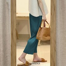 잭오브캠브릿지 여성용 여름 쿨링 플리츠 와이드팬츠 무지 주름 통바지 빅사이즈바지 AA-184