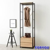 ForU66 스토리홈 리코 드레스룸 서랍장 2단 수납장 장롱 행거 선반, 애쉬, 상세페이지 참조