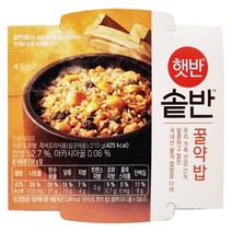 CJ 햇반 솥반 4종류 통곡물밥 버섯영양밥 뿌리채소영양밥 꿀약밥, 04. 햇반 솥반 꿀약밥 210g, CJ 햇반 솥반 꿀약밥 210g