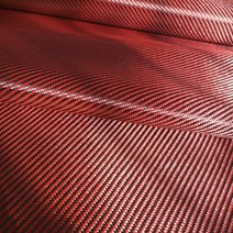 케블라원단 케블라 아라미드 3K 200gsm 2x2 레드 블루 케블라 & 탄소 섬유 혼합 직물 능 20 " / 5, 01 Red 50cm witdh x 1m