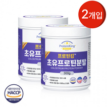 [오늘발송] 프리미엄 미국산 초유프로틴 분말 300gx2개 해썹인증 lgG락토페린 초유단백질 근육량늘리기 헬스 단백질보충제 파우더가루 대용량, 2개