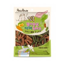 [펫츠루트]셰프요리 찜쿡 400g 8종 애견간식 사사미, 1개, 07.찜쿡 닭가슴살 야채츄러스
