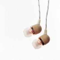 MARLEY Smile Jamaica IN-EAR 1CT 이어폰 EM-JE041, EM-JE041-CP, 화이트 + 골드