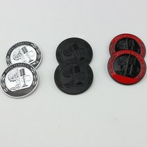 자동차 후드 스티커 57mm 아팔터바흐 AMG 엠블럼 윈도우 사이드 메르세데스 벤츠 W212 W177 W166 W205 W246, [03] Black