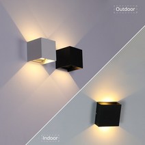 방폭등 LED 내압 산업용 조명 6W 10W 실내 침실 및 베란다 또는 야외 정원 등에 사용 IP65 방수 침대 머리맡 벽에 거치 장식 램프 알루미늄 소재, [03] Cool       White, [02] 10W, [05] Black  Indoor