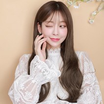가발매니아 페미닌펌 69cm 오픈반가발 리얼하프피스(제디원사), 레드브라운