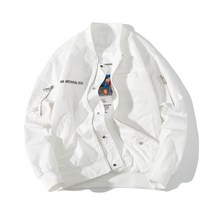 라오농 차오 브랜드 MA-1 파일럿 재킷 남자 가을과 겨울 한국 패션 힙합 프록 재킷 bf 바람 느슨한 야구복