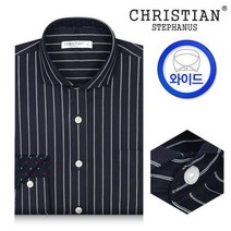 에이폴켄 크리스찬 스판 긴팔 와이셔츠 CT66NA네이비 와이드카라