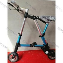 비싼 자전거 8 인치 접이식 다기능 산악 초경량 휴대용 접이식 미니 미끄럼 방지 도로 성인용, 하늘색