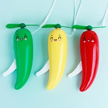 이엘에프비 고추 휴대용선풍기 자가발전식, 그린