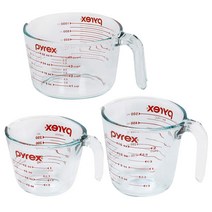 파이렉스 유리 계량컵 세트 3P (250+500+1000ml) (코스트코)