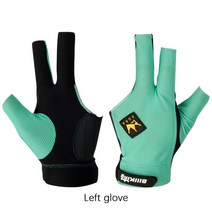 당구장갑 당구큐그립 선수용 당구장갑왼손 오른손한국 빌킹 당구 큐 장갑 3 손가락 다양한 색상 전문 풀, 04 Green Left