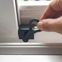 볼트형 잠금 창문 미닫이문 고정 스토퍼 블랙 소, 1개