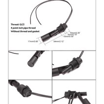 플로트스위치 10W/50W 110V 220vdc 고/저 전압 액체 수위 센서 탱크 풀 워터 펌프 용 수평 플로트 스위치, 03 Type C_02 50W