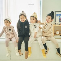 정품 미키 후리스 조끼 아동 주니어 맘커플룩 패밀리룩