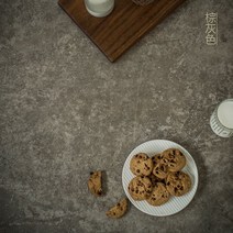 촬영배경지 PVC 그레이 낡은 시멘트 촬영배경천 INS 빈티지 푸드배경판 포토 소품, 1개, 브라운 그레이 90x95cm