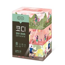 코디 행복이 톡톡톡 미용티슈 /각티슈 200매 3입 /2팩(6개)/3팩(9개), 200매입, 6개