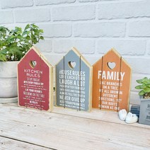 Countryitem컬러 우드 하우스 데코 3p set, 상세 설명 참조