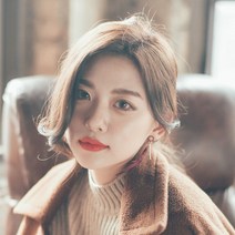 단골탑 여성 인모 앞머리가발 슬림 롱 스타일 형상기억인모 부분가발 여자가발 여성가발, 내츄럴다크브라운, 1개