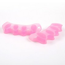 발가락 교정기 패드 링 통증 교정 내성발톱 실리콘 통증완화 보호기 손가락 보호대 분리기, 분홍색