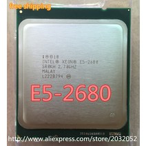 인텔 제온 E5 2680 E5-2680 8 코어 2.7GHZ20MBL3130W 캐시 8GTS QPI 소켓 FCLGA-2011