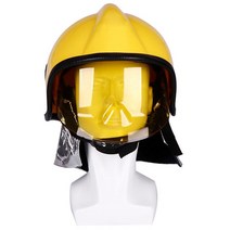경량 안전모 산업 안전 헬멧 안면 보호 안전 헬멧 내화 소방관 하드 모자 구조 내열 작업, Yellow, 01 Yellow