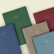 [날짜형] 2023 에디트 위클리 플래너 L/반양장제본 가죽플랜, 와인레드