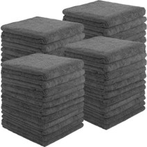 Shimeyao 40팩 표백 방지 타월 극세사 흡수성 살롱 헤어 빠른 건조 핸드 벌크 40.6 x 73.7cm(16 29인치) 체육관 목욕 스파 면도 이발소용 (그레이) 5, Grey