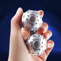ecolucky 마사지볼 스피너 행성피젯볼 회전볼 키덜트토이 호두알 손운동, 마사지볼 스피너 블랙