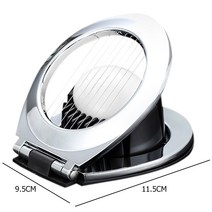 스테인레스 스틸 삶은 달걀 커터 두 가지 모드 가정용 과일 고기 스테인레스 스틸 슬라이서 치즈 달걀 절단 장치 주방 도구, 하나, 은